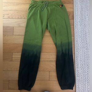 Great Condition, Size M Aviator Nation ombré green sweatpants